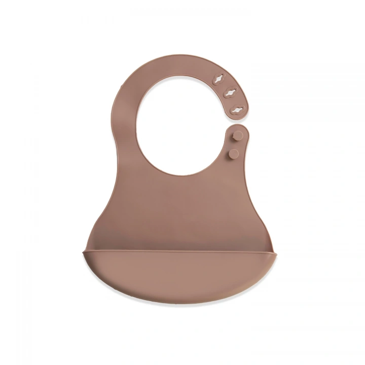 Babyjem Mini Silikon Önlük Latte
