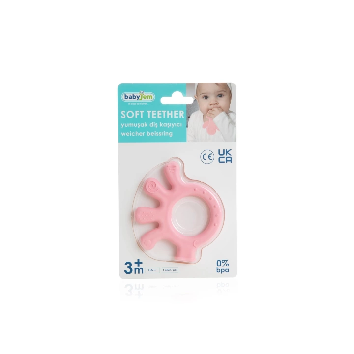 Babyjem Diş Kaşıyıcı Ahtapot Pembe