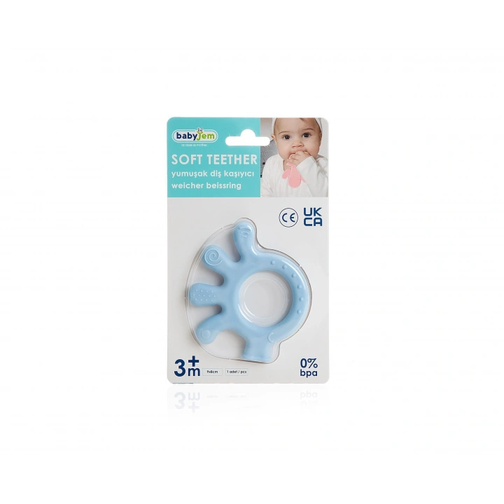 Babyjem Diş Kaşıyıcı Ahtapot Mavi