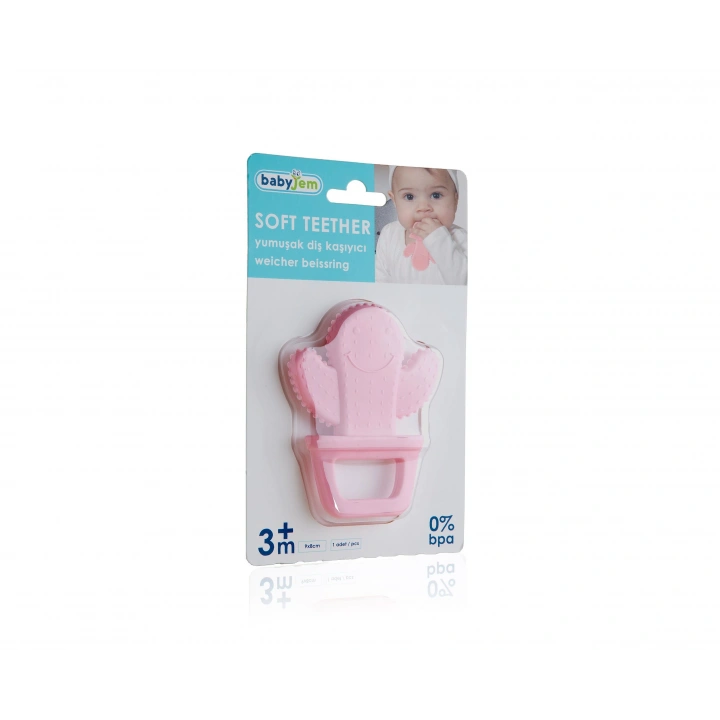 Babyjem Diş Kaşıyıcı Kaktüs Pembe