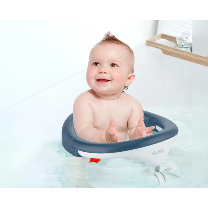 Babyjem Yandan Açılır Banyo Mama Oturağı İndigo Mavi