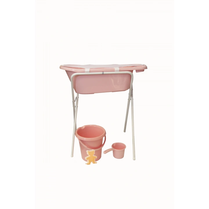 Babyjem 5 Parça Banyo Küvet Seti Pembe