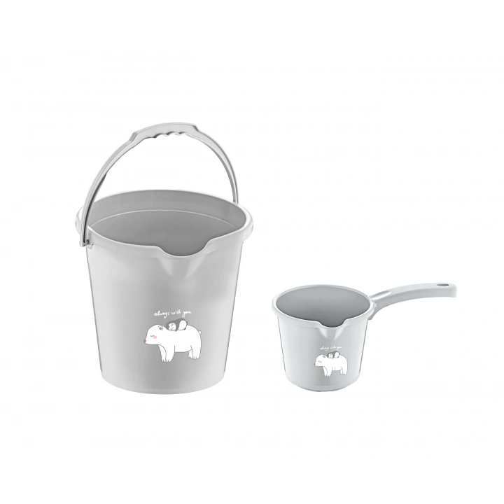 Babyjem Kova & Maşrapa Set Mat Gri