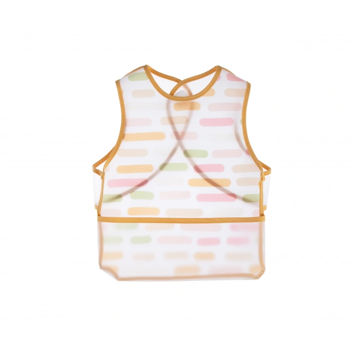 Babyjem Leke Tutmaz Giymeli Önlük Pastel Şerit