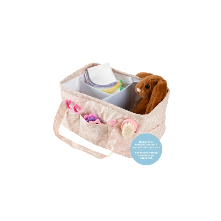 Babyjem Katlamalı Anne&Bebek Organizer Somon Çiçek