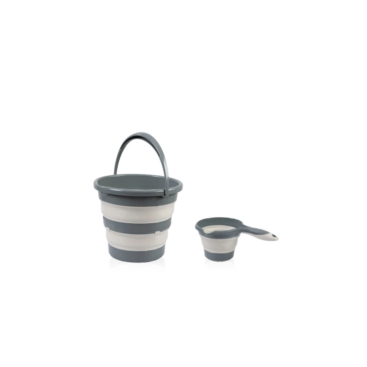 Babyjem Katlanır Banyo Küveti 3 Lü Set Antrasit