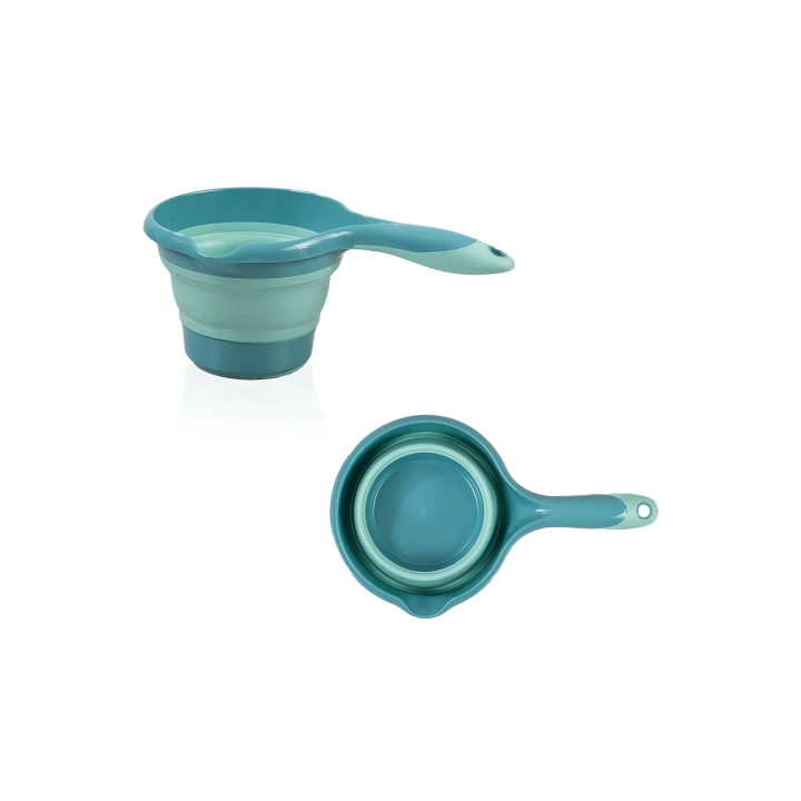Babyjem Katlanır Banyo Küveti 3 Lü Set Turkuaz