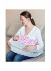Babyjem 5 Fonksiyonlu Anne Yanı & Emzirme Minderi & Bebek Yatağı Gri Benekli
