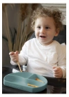 Babyjem Vakum Tabanlı Silikon Tabak Yeşil - Bpa Free