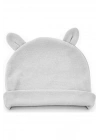Babyjem Unisex Bebek Gri Yenidoğan Kulaklı Şapka