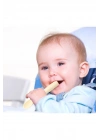 Babyjem Diş Kaşıyıcılı Silikon Kaşık Ekru - Bpa & Pvc & Latex & Plastik Içermez.