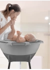 Babyjem Elegant Ayaklı Küvet 38 lt Su Tahliyeli Gri Renk