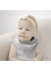 Babyjem Ahşap Diş Kaşıyıcılı Bürümcük Müslin Önlük Gri