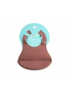 Babyjem Mini Silikon Önlük Mocha