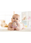 Babyjem Silikon Halka Diş Kaşıyıcı Mavi