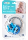 Babyjem Silikon Halka Diş Kaşıyıcı Mavi