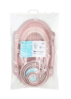 Babyjem Katlanır Banyo Küveti 3 Lü Set Somon