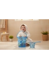 Babyjem Şeffaf Kova & Maşrapa Set Mavi Desenli