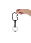 Babyjem Çıngıraklı Puset Halkası Gri Oval