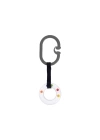 Babyjem Çıngıraklı Puset Halkası Gri Oval