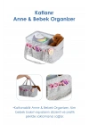 Babyjem Katlamalı Anne&bebek Organizer Gri Çiçek