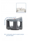 Babyjem Önden Açılır Banyo & Mama Oturağı Gri