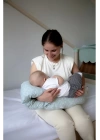 Babyjem Çok Fonksiyonlu Emzirme Destek Minderi & Anne Hamile Yastığı Yeşil Çiçek Outlet