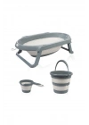 Babyjem Katlanır Banyo Küveti 3 Lü Set Antrasit