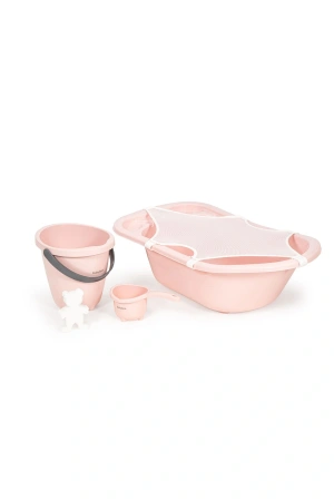 Babyjem 5 Parça Banyo Küvet Seti Pembe