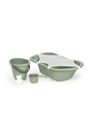 Babyjem 5 Parça Banyo Küvet Seti Soft Yeşil