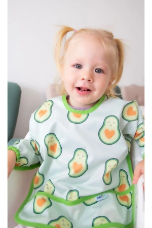 Babyjem Baskılı Blw Kollu Önlük Avakado Desen