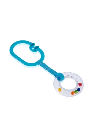 Babyjem Çıngıraklı Puset Halkası Mavi Oval
