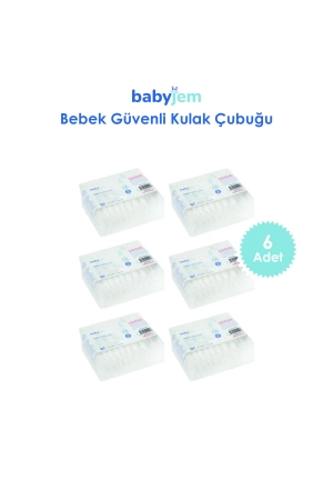 Babyjem Bebek Kulak & Burun Çubuğu 60 Adet/ 6lı