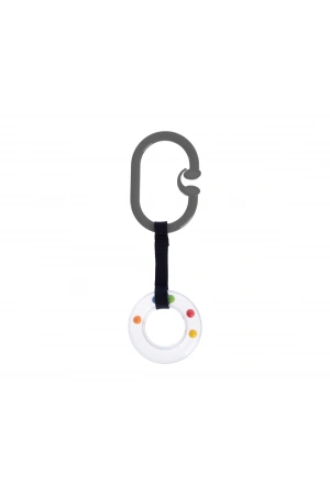 Babyjem Çıngıraklı Puset Halkası Gri Oval