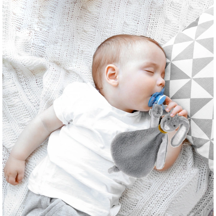 Babyjem Emzik Askılı Tavşan Uyku Arkadaşı Gri