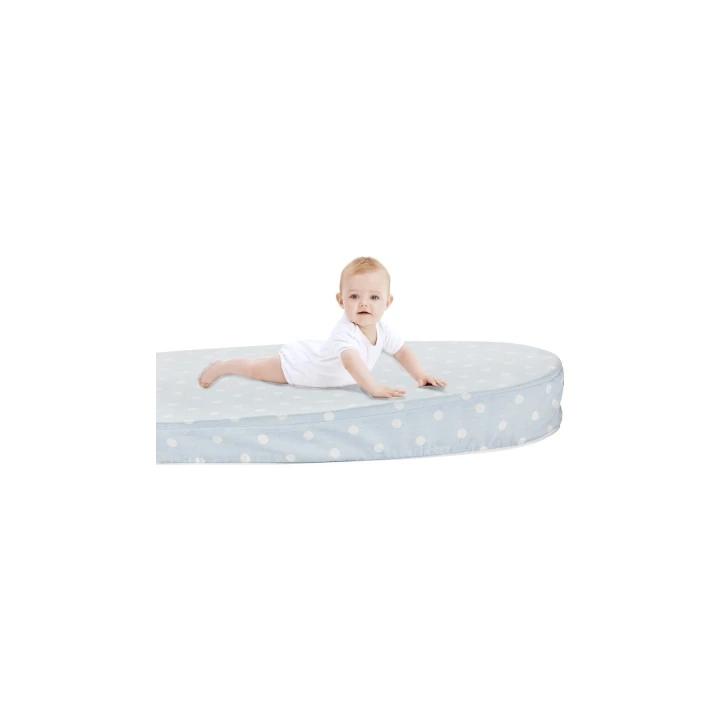 Babyjem 5 Fonksiyonlu Anne Yanı & Emzirme Minderi & Bebek Yatağı Gri Benekli