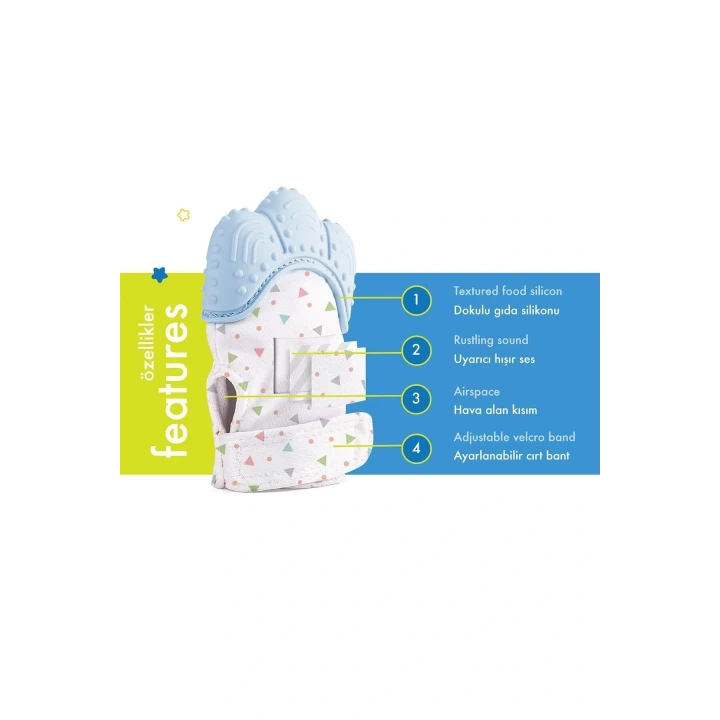 Diş Kaşıyıcı Eldiven Mavi