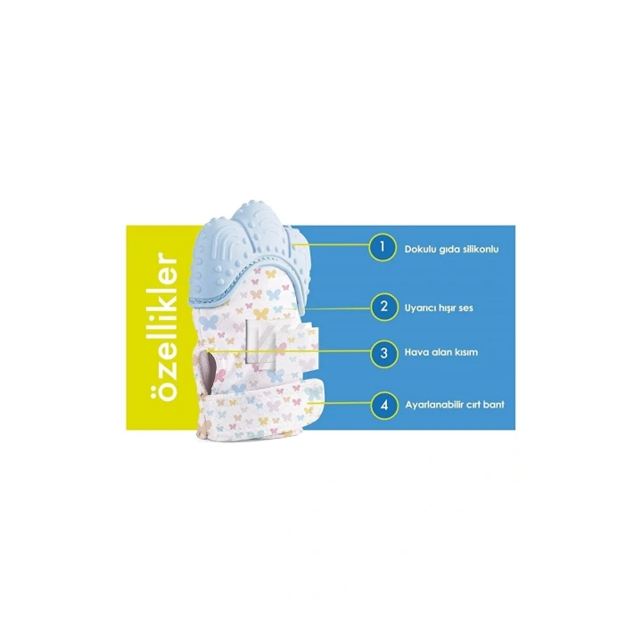 Diş Kaşıyıcı Eldiven Mavi