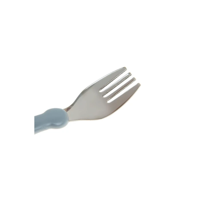 Babyjem Paslanmaz Çelik Çatal Kaşık Seti - Gri