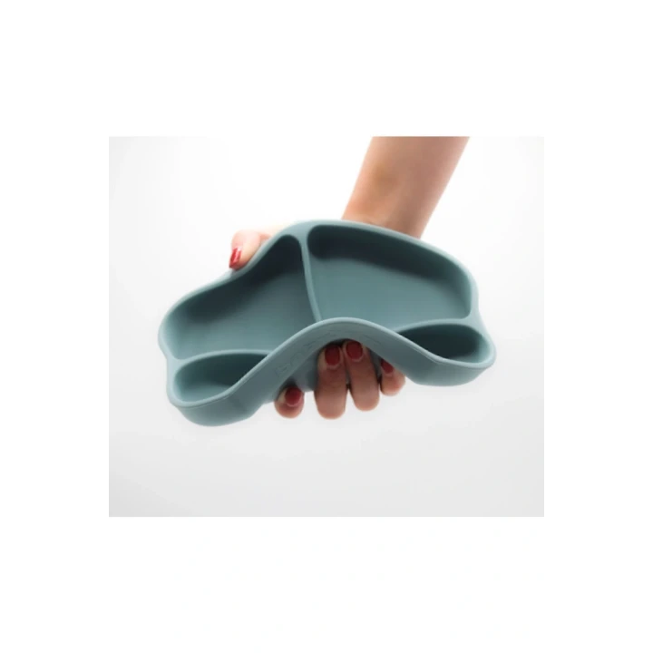 Babyjem Vakum Tabanlı Silikon Tabak Yeşil