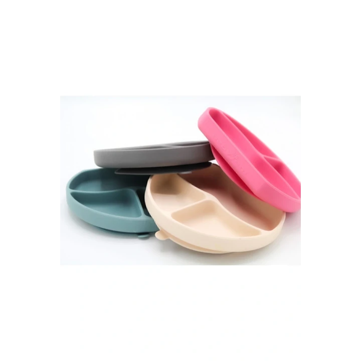 Babyjem Vakum Tabanlı Silikon Tabak Yeşil