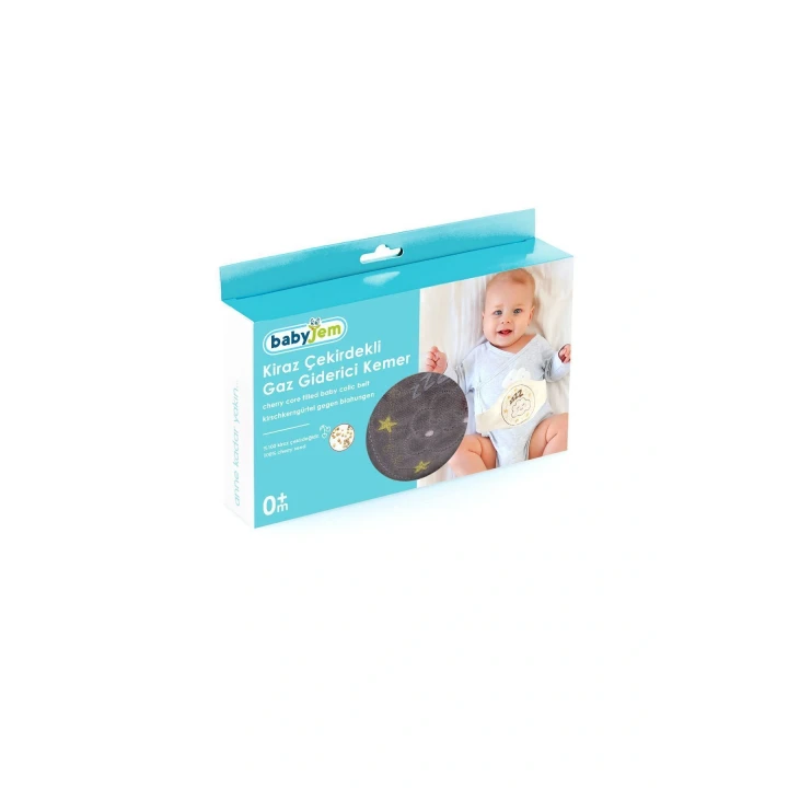Babyjem Kiraz Çekirdekli Gaz Giderici Kemer - Gri