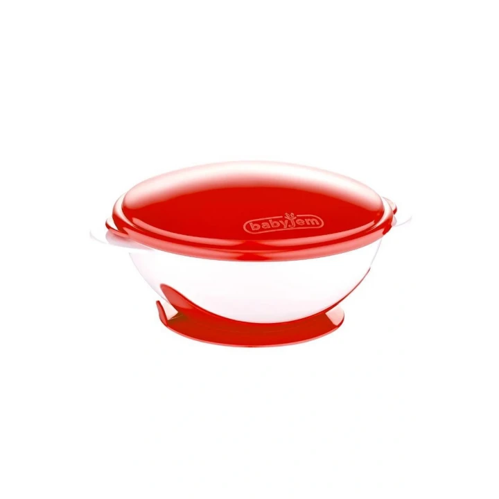 Babyjem Vakumlu Mama Tabağı Kırmızı