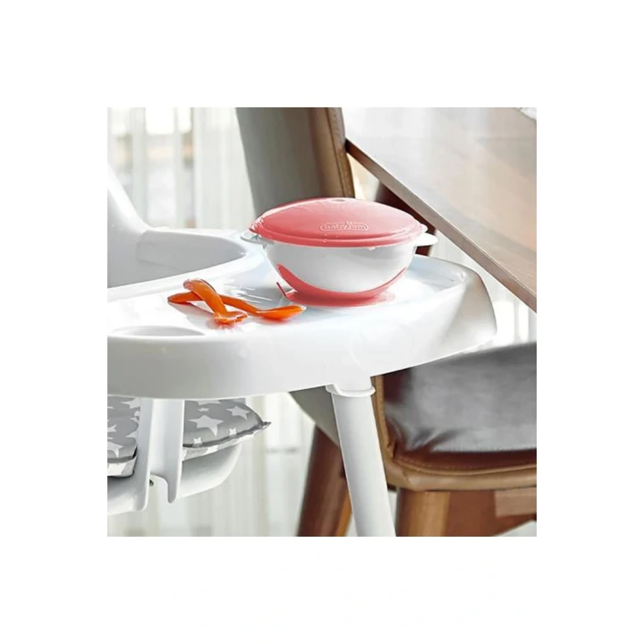 Babyjem Vakumlu Mama Tabağı Kırmızı