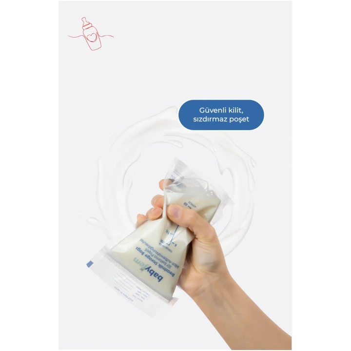 Babyjem Ultra Koruyucu Süt Saklama Poşeti 25 Adet