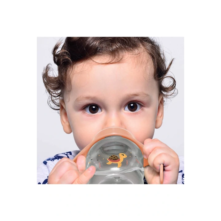 Babyjem Damlatmayan Suluk Alıştırma Bardağı 250 ml Turuncu