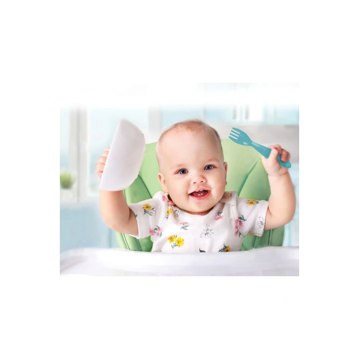 Babyjem Mama Kaşık Çatal Takımı- Mavi