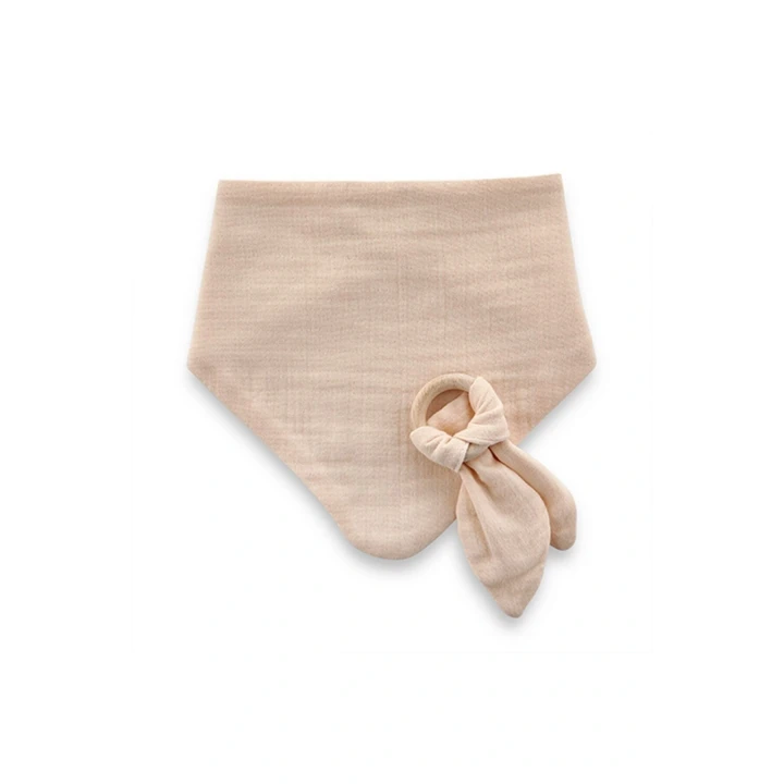 Babyjem Ahşap Diş Kaşıyıcılı Bürümcük Müslin Önlük