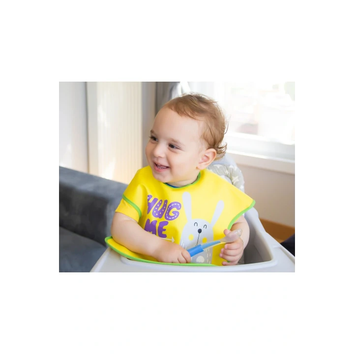 Babyjem Poli Muşamba Önlük Büyük Sarı