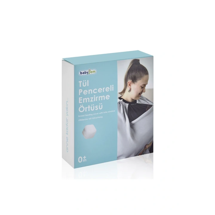 Babyjem Tül Pencereli Emzirme Önlüğü & Ana Kucağı Örtüsü 2 in 1